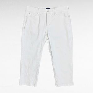 NYDJ Women's Crisp White Cropped Jeans
